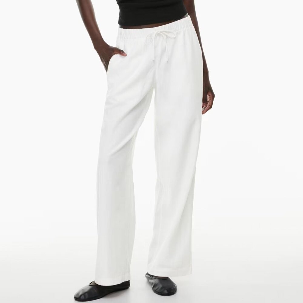 NWOT -- Aritzia / Babaton Sontag Linen Pant in White -- Size 2XS
